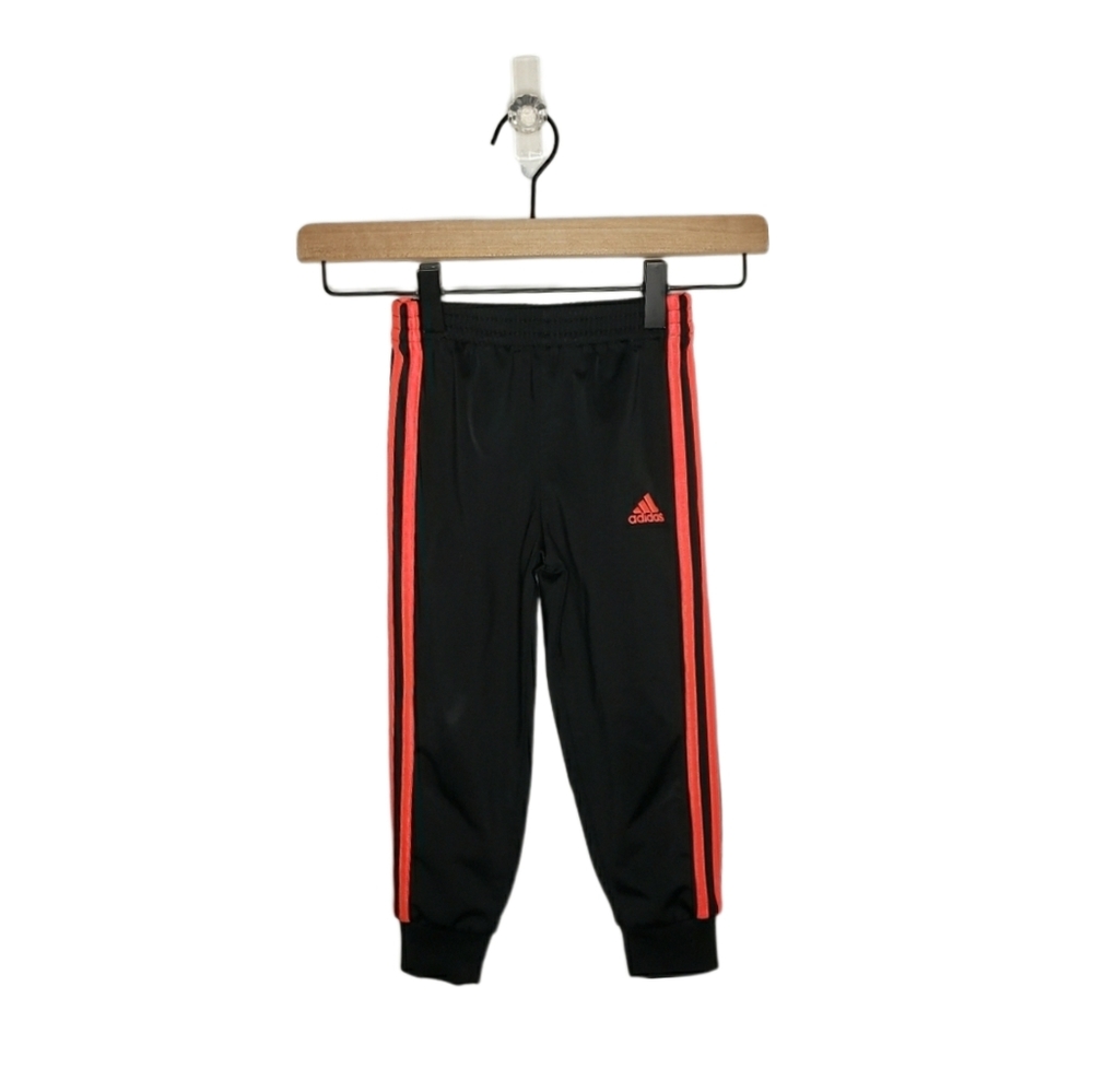 Adidas 3T Toddler Black Jogger Athletic Sporty Pants